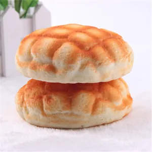 Realistic PU slow-rebound pineapple bun squishy toy with soft baking texture detail