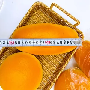 Soft pineapple bun slow rebound squishy toy measured at twenty centimeters length