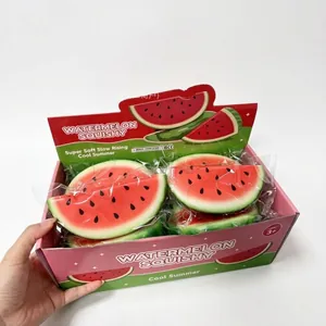 Super soft slow rising watermelon squishy toys set for stress relief