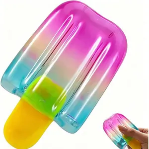 Vibrant colorful gradient popsicle squishy toy made of slow rebound PU for stress relief