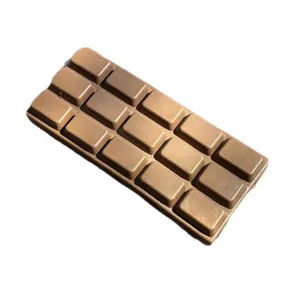 Realistic chocolate bar shaped slow rebound squishy toy for stress relief and fun