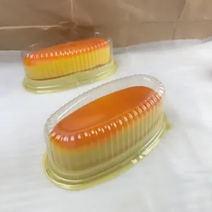 Realistic slow rebound cheese cake squishy toy with transparent packaging