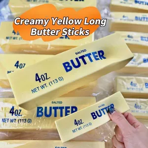 Macro view of a creamy yellow slow rebound butter stick squishy toy for stress relief