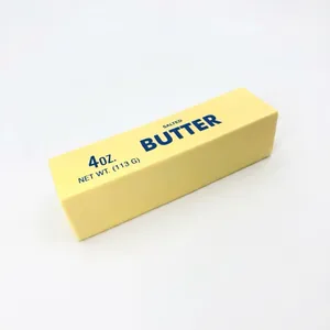 Realistic salted butter stick shaped slow rebound squeeze toy for kids stress relief