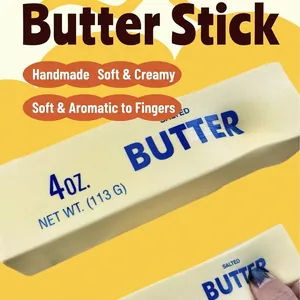 Realistic butter stick shaped slow rebound squishy toy for stress relief and fun