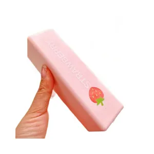 Pink strawberry butter bar squishy slow rebound stress relief toy