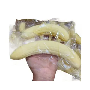Soft and realistic banana squeeze toy for stress relief and sensory tactile play fun