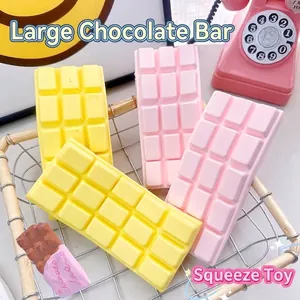 Cute simulation chocolate bar slow rebound squishy toy for stress relief and decompression