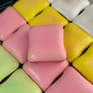 Detailed close-up showing texture and soft pastel colors of slow-rebound squishy toys