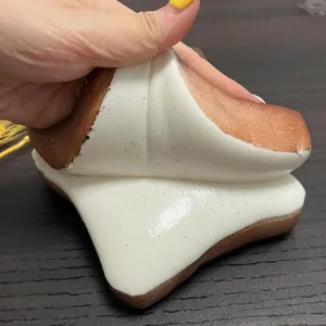 Super soft butter toast squishy toy for stress relief with slow rebound texture