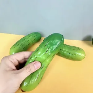 Ρεαλιστικό Πράσινο Προσομοίωσης Αγγούρι Squishy Παιχνίδι Μαλακό PU Αφρός Αργής Επαναφοράς Παιχνίδι Αποσυμπίεσης για Ενήλικες Παιδιά