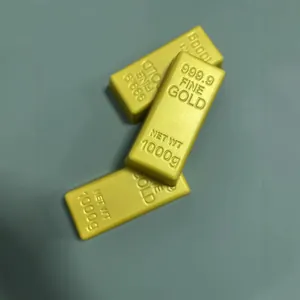 Simulation gold bar shaped slow rebound squeeze toy for stress relief and sensory play