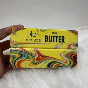 Close-up of colorful swirl pattern slow rebound butter stick squishy stress relief toy
