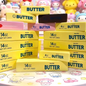 Realistisches Butterstab-Slow-Rebound-Squishy-Spielzeug zum Stressabbau in verschiedenen Größen
