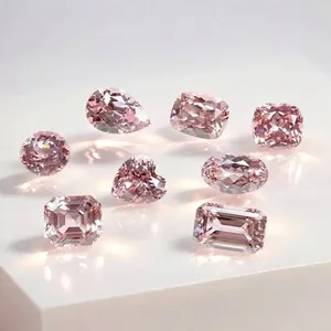 Zafiros rosa sakura sueltos en varios cortes como corazón, pera, óvalo y cojín