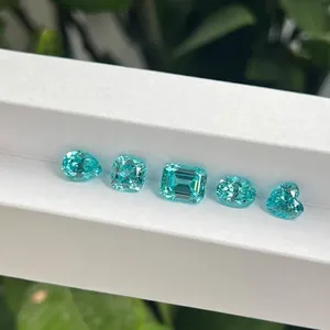 Pierres précieuses YAG Paraiba de laboratoire en diverses formes pour bijoux