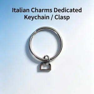 Connettore per Portachiavi con Ciondolo Italiano in Acciaio Inossidabile Strumento di Collegamento Fai da Te per Bracciale