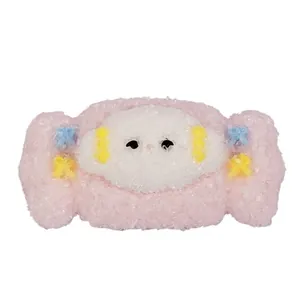 Cute pink and white cloud candy shape silicone squeeze toy for stress relief toys