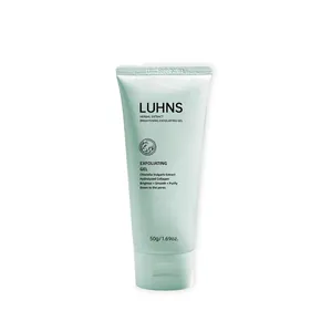 Sanftes pflanzliches Peeling-Gel für Porenreinigung und Hautaufhellung, 50g Tube