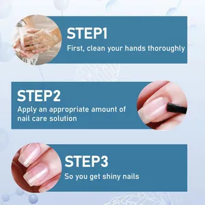 Step-by-step guide for applying moisturizing nail care solution for shiny natural nails