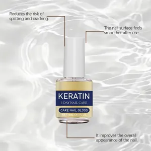 Detail view of Keratin nail care oil serum designed for smoothing and strengthening