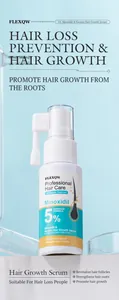 Vue détaillée du sérum de croissance capillaire 5% Minoxidil & Kératine contre la chute