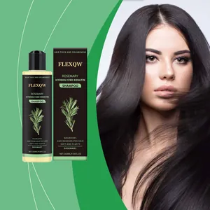Rozemarijn gehydrolyseerde keratine shampoo voor dik volumineus haar en verzorging