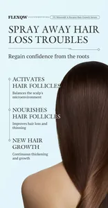 Vue détaillée de cheveux sains montrant les bienfaits du sérum minoxidil et kératine