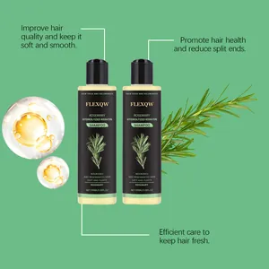 Voedende rozemarijn shampoo met keratine voor zacht, glad en volumineus haar en gezonde glans