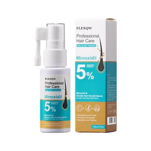 Sérum professionnel en spray à 5% de Minoxidil et Kératine pour la pousse des cheveux