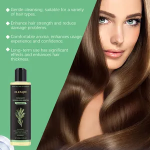 Rozemarijn Gehydrolyseerde Keratine Shampoo Voor Haarverdikking En Versterking Voedende Volumiserende Kruidenessentie Shampoo