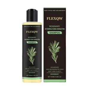 Rozemarijn Gehydrolyseerde Keratine Shampoo 100ml voor dik en volumineus haar verzorging