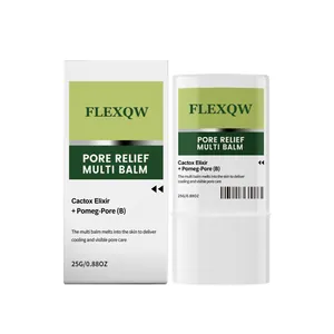 FLEXQW Pore Relief Multi Balm Stick Moisturizing Face Cream for Pore Care Oil Control Soothing Portable Daily Skin Care