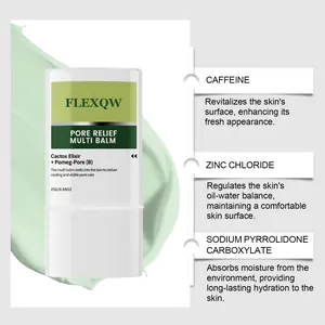 FLEXQW Pore Relief Multi Balm stick for refreshing, smooth and hydrated skin texture