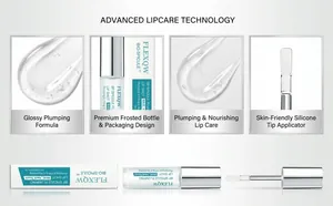 Détails du sérum repulpant pour les lèvres avec applicateur en silicone souple
