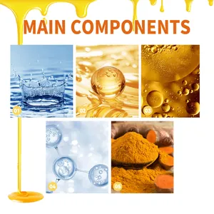 Detailed view showcasing the five main natural ingredients of bee venom joint care cream.