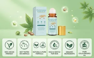 Φυσικό roll-on με λιβάνι και καστορέλαιο για περιποίηση δέρματος με βιολογική πιστοποίηση.