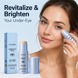 FLEXQW Triple Action Under Eye Balm Stick For Dark Circles Puffiness Fine Lines Collagen Hyaluronic Acid Lifting Eye Cream