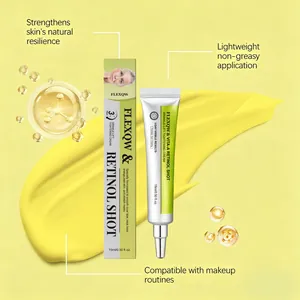 Gentle retinol eye cream serum for skin tightening and hydration, 15ml tube.