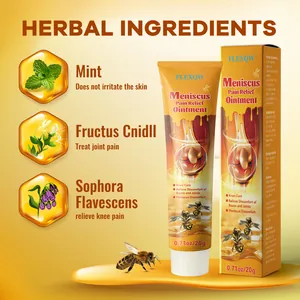 Bee venom ointment for meniscus pain relief with herbal ingredients like mint