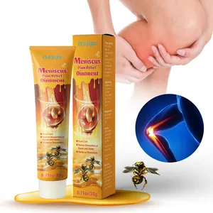 Close-up of Bee Venom Meniscus Pain Relief Ointment packaging for joint care