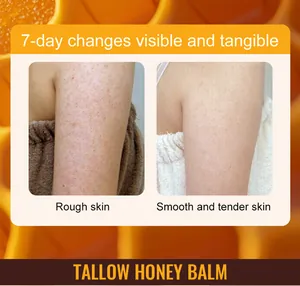Miglioramento visibile della pelle dopo 7 giorni di uso di Tallow Honey Balm