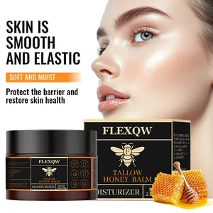 Tallow Honey Balm Moisturizer Skin Barrier Repair Cream For Face And Body With Grass Fed Tallow And Raw Honey