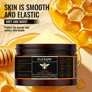 Professional Tallow Honey Balm moisturizer for smooth, elastic skin, 2.11oz jar