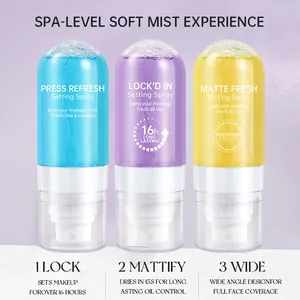 Langdurige make-up fixatiespray set met hydraterende en matterende neveleffecten