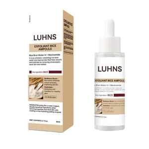 Luhns Ορός απολέπισης ρυζιού με νιασιναμίδη για λαμπερό δέρμα, φιάλη των 80ml