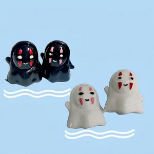 Lot de jouets fantômes anti-stress pour Halloween avec quatre jolies figurines