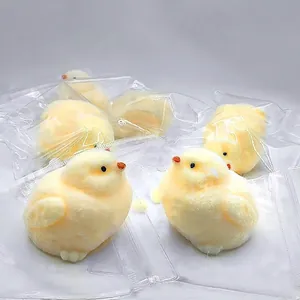 Jouet squishy poussin jaune pour le soulagement du stress, rebond lent