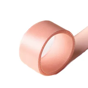 10mm apricot satin polyester ribbon for gift wrapping and wedding favors