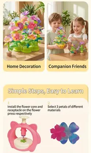 Detailed steps for creating custom fabric flowers using the DIY flower press kit